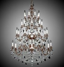  CH9583-O-08G-PI - 32 Light Rosetta Chandelier